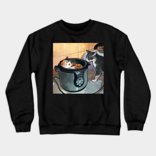 What are you doing in there, cat? Crewneck Sweatshirt